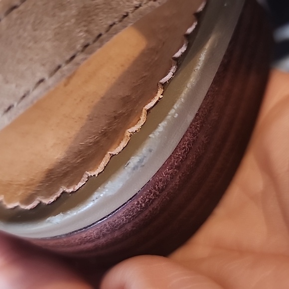 Indigo By Clarks Tan Suede Leather Slingback Strappy Sandals Low Heel Size 7M - Picture 15 of 16